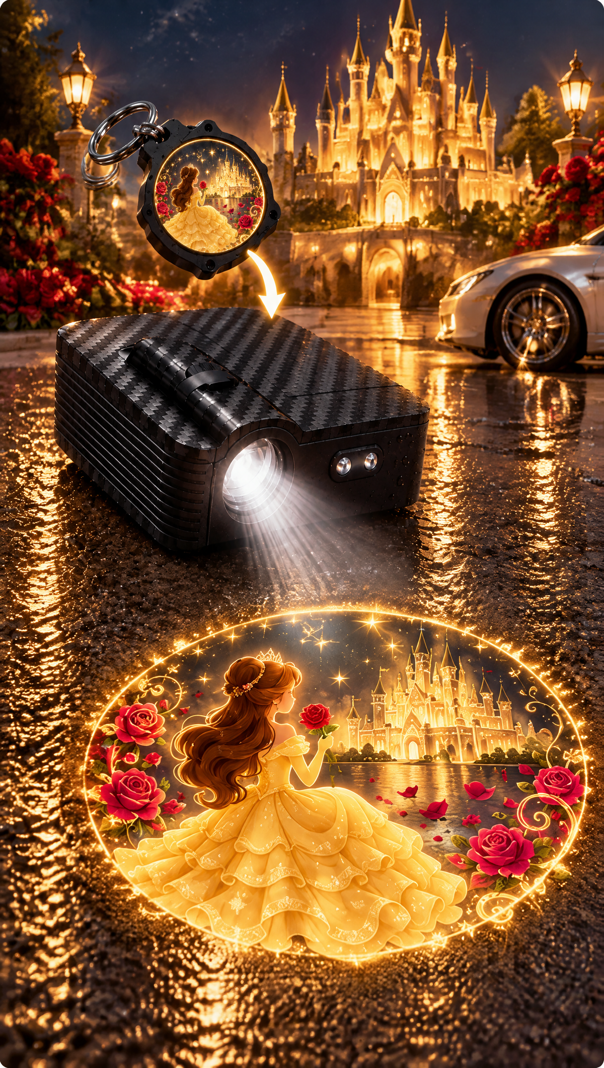 PrincessBeam Car Door Projector